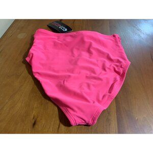 Pink Desert, High Waist Tie Front Swim Bottom. Pink Colored. Size XS.